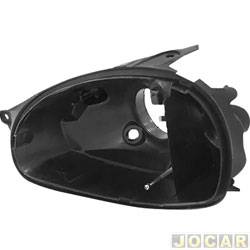 Carcaa do farol - importado - <b>Chevrolet Corsa Sedan GLS 1.6 MPFI 16V de 1997 at 1999</b> - Corsa/Wagon/Pick-up/Classic 1994 at 2010 - preta - lado do motorista - cada (unidade) - OR261