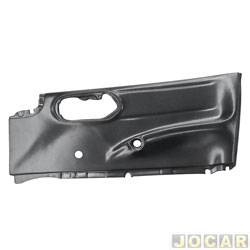 Revestimento de porta - alternativo - <b>Chevrolet Corsa Hatch Wind Milenium 1.0 MPFI 4P de 2001 at 2002</b> - Corsa 1994 at 2002 - moldado manual - 4 portas - preto - dianteiro - lado do passageiro - cada (unidade)