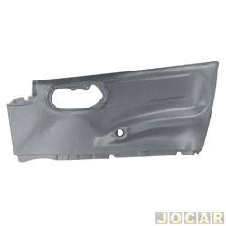 Revestimento de porta - alternativo - <b>Chevrolet Corsa Hatch Wind Milenium 1.0 MPFI 4P de 2001 at 2002</b> - Corsa 1994 at 2002 - moldado eltrico - 4 portas - cinza - dianteiro - lado do passageiro - cada (unidade)
