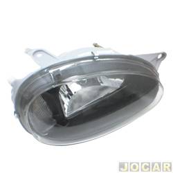 Farol principal - alternativo - VIC - <b>Chevrolet Corsa Pick-up 1.6 MPFI de 1999 at 2003</b> - Corsa 2001 at 2002 - carc.cinza-masc.preta H4 - lado do passageiro - cada (unidade) - 881 ND
