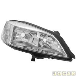 Farol principal - alternativo - Orgus - <b>Chevrolet Astra Sedan GL Milenium 1.8 MPFI 4P de 1999 at 2001</b> - Astra 1999 at 2002 - HB3/HB4 sem motor - lado do passageiro - cada (unidade) - FG-415 LD