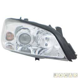 Farol principal - importado - Chevrolet Astra Hatch SS 2.0 8V Flexpower 4P de 2005 at 2009 - Astra 2003 at 2011 - com regulagem manual - lado do passageiro - cada (unidade) - 28203