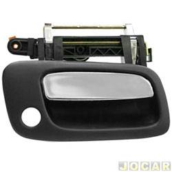 Maaneta externa da porta - <b>Chevrolet Astra Hatch GL 1.8 MPFI 2P de 1998 at 2001</b> - Astra 1999 at 2009 - cromada - lado do passageiro - cada (unidade)
