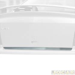 Aplique cap traseiro - Sport Inox - <b>Chevrolet Astra Hatch GL 1.8 MPFI 2P de 1998 at 2001</b> - Astra hatch/sedan 1995 at 2011 - autoadesivo - resinado - ao escovado - cada (unidade) - GM002FSIE