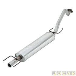 Escapamento abafador intermediario - Scapex - <b>Chevrolet Astra Hatch SS 2.0 8V Flexpower 4P de 2005 at 2009</b> - Astra 2.0 8V 2001 at 2011 - 2.0 16V 1998 at 2005 - modelos hatch e sedan - cada (unidade) - 40121