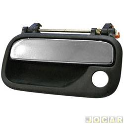 Maaneta externa da porta - Chevrolet Vectra GL 2.2 MPFI de 1999 at 2002 - Vectra 1997 at 2005 - com furo - sem miolo - cromada - lado do motorista - cada (unidade)