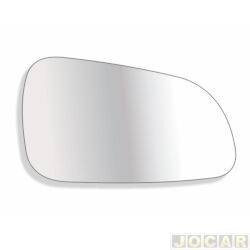 Lente do retrovisor com base - Troque Fcil - Chevrolet Vectra Hatch GT-X 2.0 8V Flexpower de 2007 at 2009 - Vectra 2006 at 2009 - lado do passageiro - cada (unidade) - 6519C