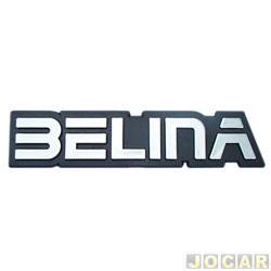 Letreiro - alternativo - <b>Ford Belina GL 1.6 de 1985 at 1986</b> - Belina 1985 at 1991 - Belina - prata - cada (unidade)