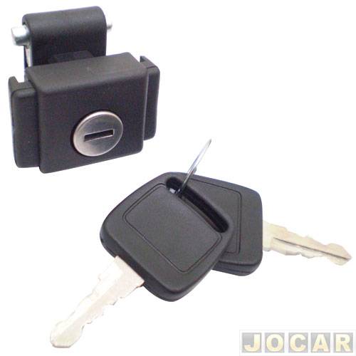 Botão do porta-luvas - alternativo - Escort 1983 até 1992 - Apollo/Verona 1990 até 1992 - com chave - preto - cada (unidade)