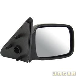 Retrovisor externo - Metagal - <b>Ford Verona LX 1.8 2P de 1990 at 1993</b> - Escort Hobby 1993 at 1996 - fixo (sem controle) - lado do passageiro - cada (unidade) - AF.20.580.00 / RF5E80FX