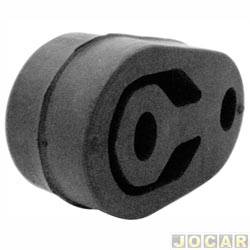 Coxim do escapamento - alternativo - <b>Ford Escort GL 1.8 mpi 16V 4P - hatch de 1996 at 2003</b> - Escort 1984 at 2003 - grande - cada (unidade)