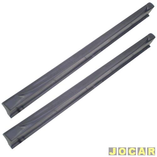 Spoiler lateral - alternativo - Escort 1993 até 1996 - com tela - 2 portas - preto - par