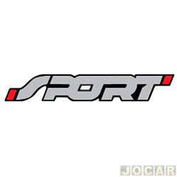 Letreiro - alternativo - <b>Ford Ranger Cabine Simples XLS 4X2 2.5 16V cmbio manual Flex de 2012 at 2016</b> - Ranger 2012 at 2016 - Sport - lateral - cada (unidade)