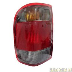 Lanterna traseira principal - TYC - <b>Ford Ranger Cabine Simples XLT 4X2 4.0 V6 gasolina de 1998 at 2000</b> - Ranger 1998 at 2004 - fum - lado do motorista - cada (unidade) - 14655