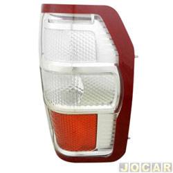 Lanterna traseira principal - Depo - <b>Ford Ranger Cabine Simples XLS 4X2 2.3 Duratec 16V gasolina de 2009 at 2012</b> - Ranger 2010 at 2012 - bicolor - lado do passageiro - cada (unidade) - 341045