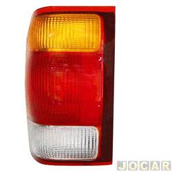 Lanterna traseira principal - TYC - <b>Ford Ranger Cabine Simples XLT 4X2 4.0 V6 gasolina de 1998 at 2000</b> - Ranger 1998 at 2004 - tricolor - lado do motorista - cada (unidade) - 341052