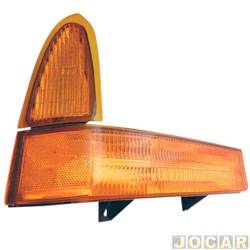 Lanterna dianteira principal - TYC - <b>Ford F-250 Cabine Simples XLT 4X2 3.9 MaxPower diesel de 2006 at 2012</b> - F250 1999 at 2005 - mbar (amarela) - lado do passageiro - cada (unidade) - 15052