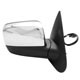 Retrovisor externo - importado - Ford Ranger Cabine Simples XLS 4X2 2.3 Duratec 16V gasolina de 2005 at 2009 - Ranger 2004 at 2009 - eltrico - cromado - lado do passageiro - cada (unidade) - YY864CER
