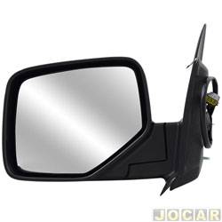 Retrovisor externo - importado - <b>Ford Ranger Cabine Simples XLS 4X2 2.3 Duratec 16V gasolina de 2009 at 2012</b> - Ranger 2010 at 2012 - eltrico - capa fixa - preto - lado do motorista - cada (unidade) - 15485