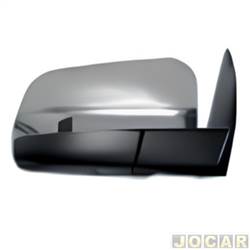 Retrovisor externo - importado - Ranger 2013 at 2023 - sem controle manual - fixo - cromado - lado do passageiro - cada (unidade) - 22920