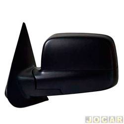 Retrovisor externo - importado - <b>Ford Ranger Cabine Dupla Limited 4X2 2.5 16V cmbio manual Flex de 2012 at 2016</b> - Ranger 2013 at 2016 - sem controle - preto - lado do motorista - cada (unidade) - YT7446BL