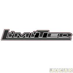 Letreiro - alternativo - <b>Ford Ranger Cabine Dupla XLT Limited 4X2 2.3 Duratec 16V gasolina de 2009 at 2012</b> - Ranger 2009 at 2012 - Limited - preto - cada (unidade)