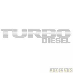 Letreiro - alternativo - <b>Ford Ranger Cabine Dupla XL 4X2 3.0 Turbo-IC PowerStroke diesel de 2009 at 2012</b> - Ranger 2009 at 2012 - Turbo Diesel - prata - cada (unidade)