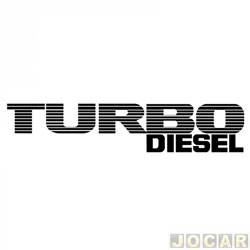 Letreiro - alternativo - <b>Ford Ranger Cabine Dupla XL 4X2 3.0 Turbo-IC PowerStroke diesel de 2009 at 2012</b> - Ranger 2009 at 2012 - Turbo Disel - grafite - cada (unidade)