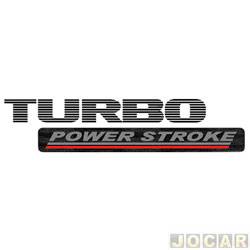 Letreiro - alternativo - <b>Ford Ranger Cabine Simples XL 4X2 3.0 Turbo-IC PowerStroke diesel de 2005 at 2009</b> - Ranger 2005 at 2009 - Turbo Power Stroke - cada (unidade)