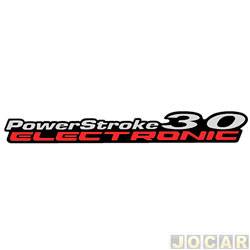 Letreiro - alternativo - <b>Ford Ranger Cabine Simples XL 4X2 3.0 Turbo-IC PowerStroke diesel de 2009 at 2012</b> - Ranger 2009 at 2012 - PowerStroke 3.0 Electronic - lateral - resinado - preto - cada (unidade)