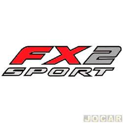 Letreiro - alternativo - <b>Ford F-250 Cabine Simples XLT 4X2 4.2 V6 gasolina de 1998 at 2003</b> - F-250 FX2 Sport - cada (unidade)