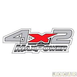 Letreiro - alternativo - <b>Ford F-250 Cabine Simples XLT 4X2 3.9 MaxPower diesel de 2006 at 2012</b> - Ranger 2006 em diante - 4x2 Max Power - prata - cada (unidade)