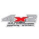 Letreiro - alternativo - Ford F-250 Cabine Simples XLT 4X2 3.9 MaxPower diesel de 2006 at 2012 - Ranger 2006 em diante - "4x2 Max Power" - prata - cada (unidade)