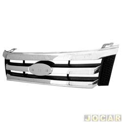 Grade dianteira - importado - <b>Ford Ranger Cabine Simples XLS 4X2 2.5 16V cmbio manual Flex de 2012 at 2016</b> - Ranger 2013 em diante - cromada - cada (unidade) - 22450