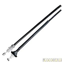 Cabo de abertura do cap - IKS - <b>Ford Ranger Cabine Simples XLT 4X2 4.0 V6 gasolina de 1998 at 2000</b> - Ranger 1998 at 2005 - 2225 mm - sem alavanca - cada (unidade) - 2515
