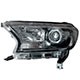 Farol principal - TYC - Ford Ranger Cabine Dupla FX4 4X4 3.2 20V TDCi automtico diesel de 2022 at 2023 - Ranger 2016 at 2023 - eltrico - com motor e projetor mscara preta - lado do motorista - cada (unidade) - 27489