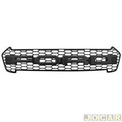 Grade dianteira - importado - <b>Ford Ranger Cabine Dupla XLS 4X2 2.5 16V cmbio manual Flex de 2016 at 2019</b> - Ranger 2017 at 2019 - modelo Raptor - sem LED - preta - cada (unidade) - 28695