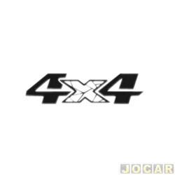 Letreiro - alternativo - <b>Ford Ranger Cabine Dupla FX4 4X4 3.2 20V TDCi automtico diesel de 2022 at 2023</b> - Ranger 2020 at 2023 - 4x4 para-lama - preto e branco - traseiro - cada (unidade)