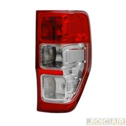 Lanterna traseira principal - Depo - <b>Ford Ranger Cabine Simples XLS 4X2 2.5 16V cmbio manual Flex de 2012 at 2016</b> - Ranger 2013 at 2023 - bicolor - lado do passageiro - cada (unidade) - 30796