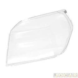 Lente do farol principal - importado - <b>Ford Ranger Cabine Simples XLS 4X2 2.3 Duratec 16V gasolina de 2009 at 2012</b> - Ranger 2010 at 2012 - lado do motorista - cada (unidade) - 30943