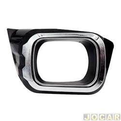 Grade (moldura) lateral do para-choque - Ford Ranger Cabine Dupla FX4 4X4 3.2 20V TDCi automtico diesel de 2022 at 2023 - Ranger 2020 at 2023 - com aro cromado - lado do passageiro - cada (unidade)