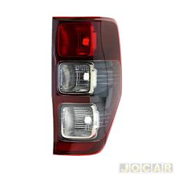 Lanterna traseira principal - importado - <b>Ford Ranger Cabine Dupla XLT 4X2 2.5 16V cmbio manual Flex de 2012 at 2016</b> - Ranger 2013 at 2022 - modelo Raptor - fum - lado do passageiro - cada (unidade) - 30946.