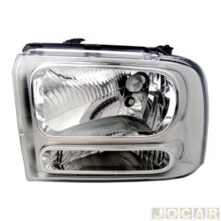Farol principal - F2J Lighting (antiga Valeo) - <b>Ford F-250 Cabine Dupla XLT 4X2 3.9 MaxPower diesel de 2006 at 2011</b> - F-250/F-350 2006 at 2011 - lado do motorista - cada (unidade) - LI000161