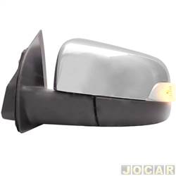 Retrovisor externo - Metagal - Ranger 2012 at 2017 - eltrico - pisca - retrtil (Power foldway)sem luz de solo - cromado - lado do motorista - cada (unidade) - RFAC7CE