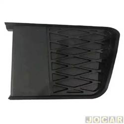 Grade (moldura) lateral do para-choque - importado - <b>Ford Ranger Cabine Simples XLS 4X2 3.0 Turbo-IC PowerStroke diesel de 2009 at 2012</b> - Ranger 2010 em diante - sem furo - lado do motorista - cada (unidade) - 32853