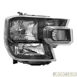 Farol principal - importado - Ford Ranger Cabine Dupla XLT 4X4 3.0 V6 câmbio automático diesel de 2023 em diante - Ranger 2024 em diante - com 7 conectores - lado do passageiro - cada (unidade) - 34800