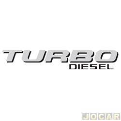 Letreiro - alternativo - <b>Ford F-250 Cabine Simples XLT 4X2 4.2 Turbo-IC diesel de 1999 at 2006</b> - F-250 1999 at 2006 - Turbo Diesel - prata e preto - cada (unidade)
