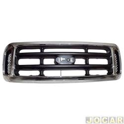 Grade dianteira - Tong Yang - <b>Ford F-250 Cabine Simples XLT 4X2 4.2 V6 gasolina de 1998 at 2003</b> - F250 1998 at 2006 - cromada - cada (unidade) - 15644 - F250crom