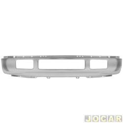 Para-choque dianteiro - alternativo - <b>Ford F-250 Cabine Simples XLT 4X2 3.9 MaxPower diesel de 2006 at 2012</b> - F250 2006 at 2012 - com furo para sinalizador - cromado - cada (unidade)