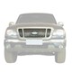 Aplique da grade - BMJ - Ford Ranger Cabine Simples XLS 4X2 2.3 Duratec 16V gasolina de 2005 at 2009 - Ranger 2004 at 2009 - 3 peas - filetes vertical com emblema - 3 peas  - cromado - dianteiro - jogo - 10.1 / 041